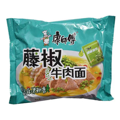 Mì bò Rattan pepper Kangshifu 510g gồm 5 gói Trung Quốc mì ăn liền