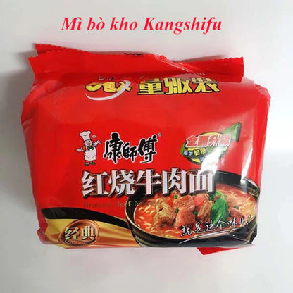 Mì bò kho Kangshifu gồm 5 gói 510g Trung Quốc mì ăn liền