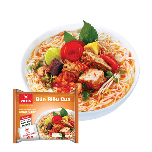 Bún riêu cua Vifon  Việt Nam - gói 80g (date mới)