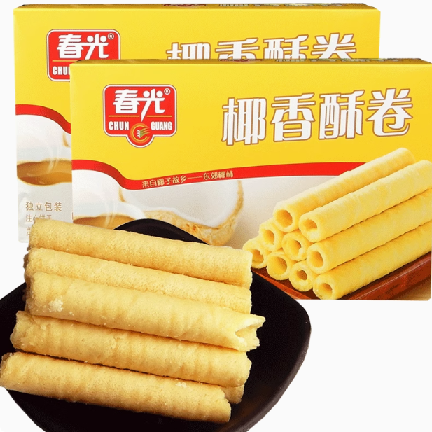 Bánh cuộn dừa chiên giòn Chunguang Trung Quốc 150g