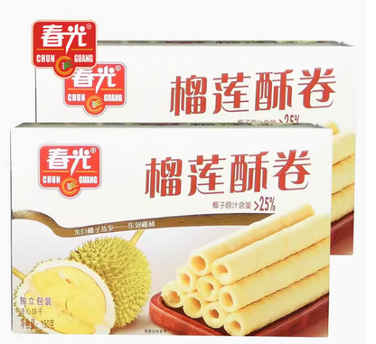 Bánh cuộn sầu riêng Chunguang Trung Quốc 150g