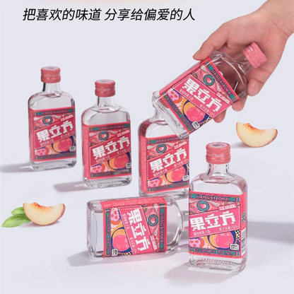 Rượu trái cây hương đào Jiangxiaobai Trung Quốc （23%vol ）168ml