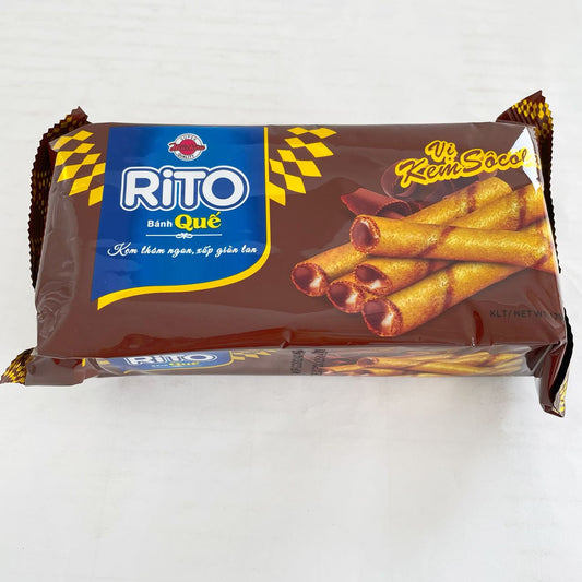 Bánh quế  RITO vị Chocolate nhân kem  Việt Nam 128g