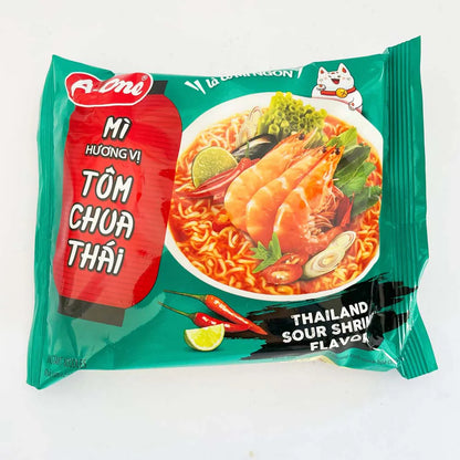 Mì Tôm Chua Thái 85g, A-One, Việt Nam,hương vị tôm chua Thái