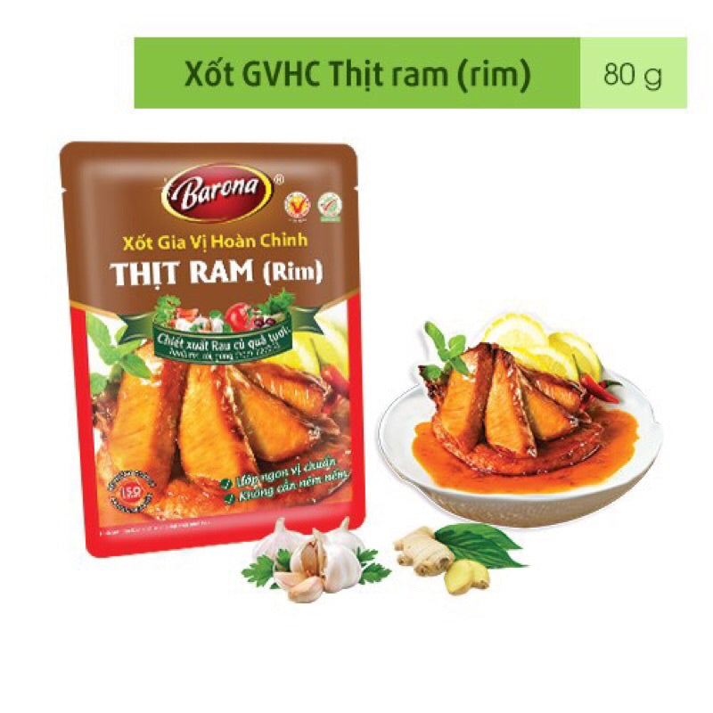 Xốt gia vị thịt ram (rim) Barona 80g - Việt Nam