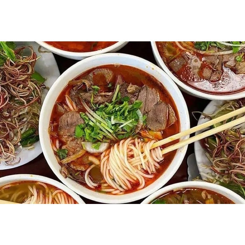 Bún tươi sợi to ăn Bún Bò Huế, Bún mắm, Canh bún siêu ngon không hoá chất tẩy trắng -  Việt Nam 250g