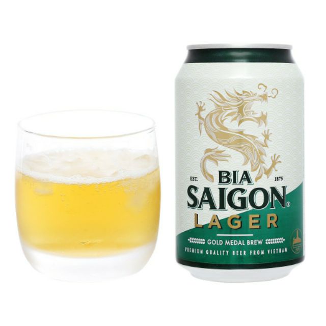 Bia Sài Gòn Lager Việt Nam 330ml ậm đà thơm ngon đúng vị lên men tự nhiên cho hương vị thơm ngon đọc đáo.