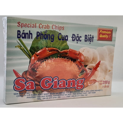 Việt Nam SA GIANG - Bánh Phồng Cua Đặc Biệt 200g bao bì mới (date mới nhất)