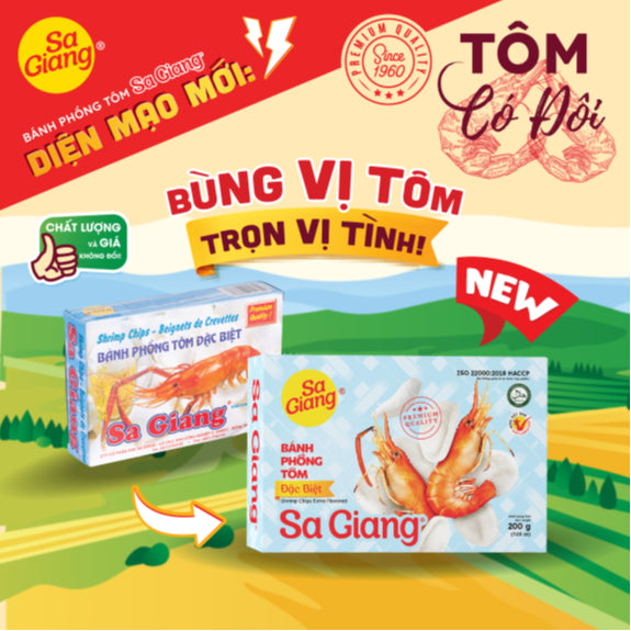 SA GIANG - Bánh Phồng Tôm Đặc Biệt 200g - Việt Nam