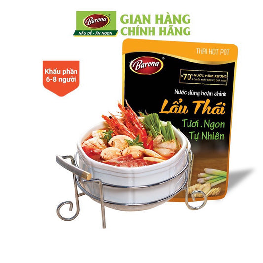 gói gia vị lẩu thái barona nước dùng hoàn chỉnh gói 180g - Việt Nam