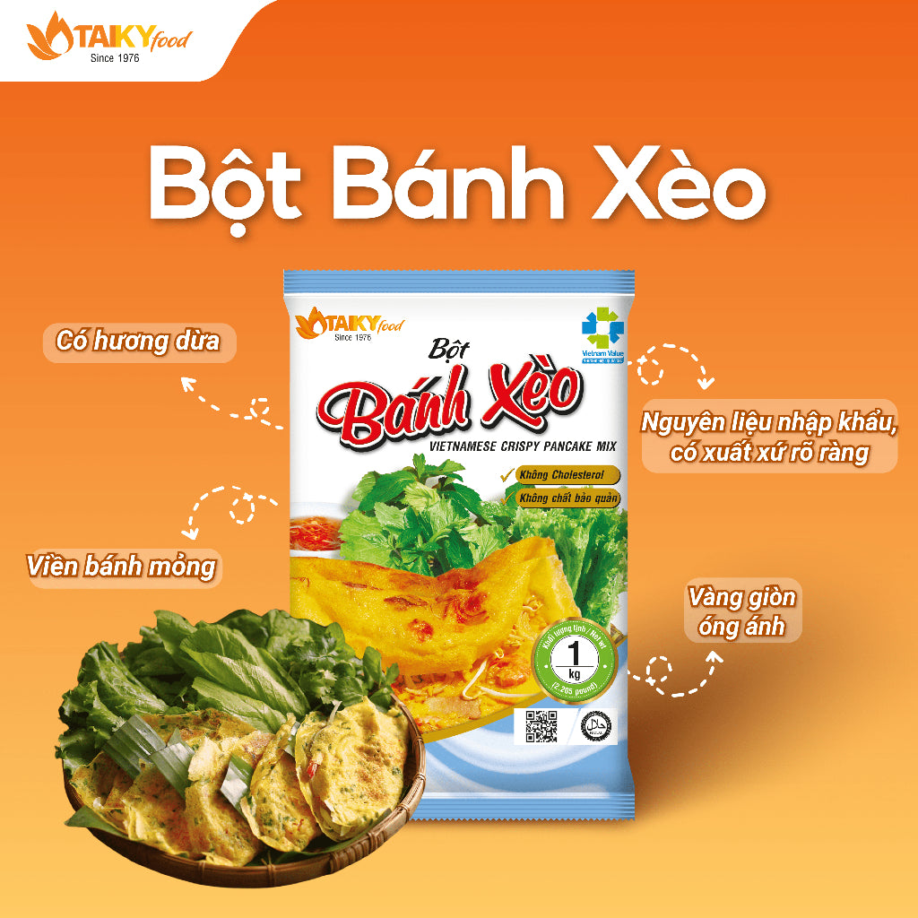 Việt Nam - 400g Bột Bánh Xèo Xanh TÀI KÝ - Hàng Chính Hãng - Date mới nhất!